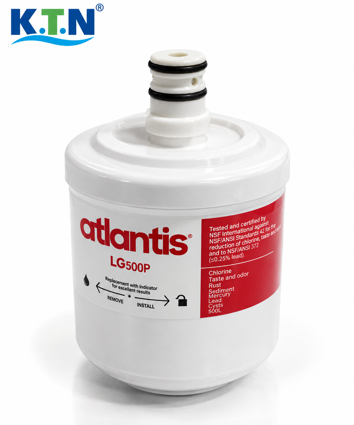 فیلتر داخلی یخچال ساید بای ساید ال‌جی LG-LT500 ظرفیت ۵۰۰ گالن